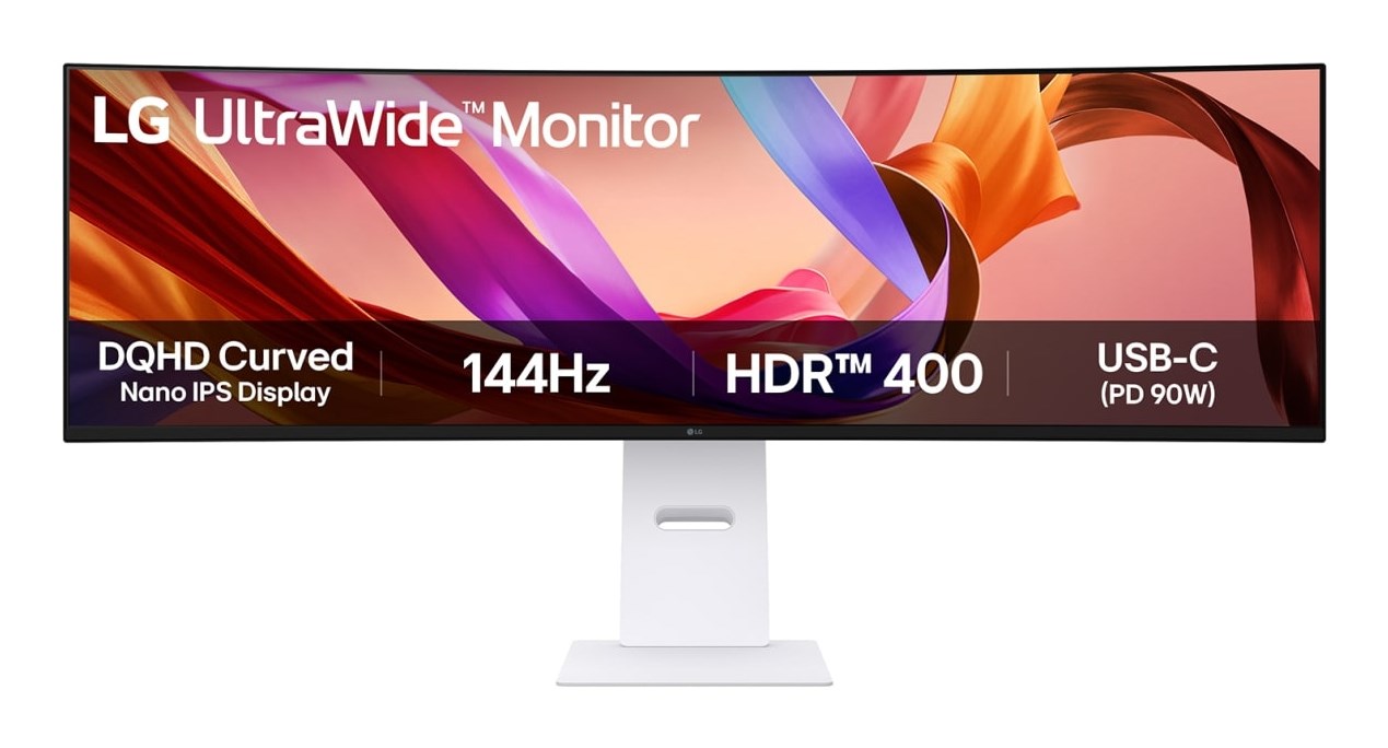 LG 49U950A-W počítačový monitor 124,5 cm (49") 5120 x 1440 px Dual QHD LED Černá, Bílá