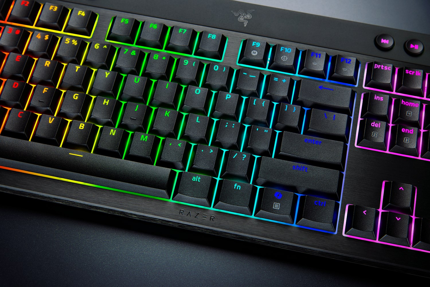 Razer BlackWidow V4 Low-Profile HyperSpeed klávesnice Hraní USB + RF Wireless + Bluetooth QWERTY US Mezinárodní Černá