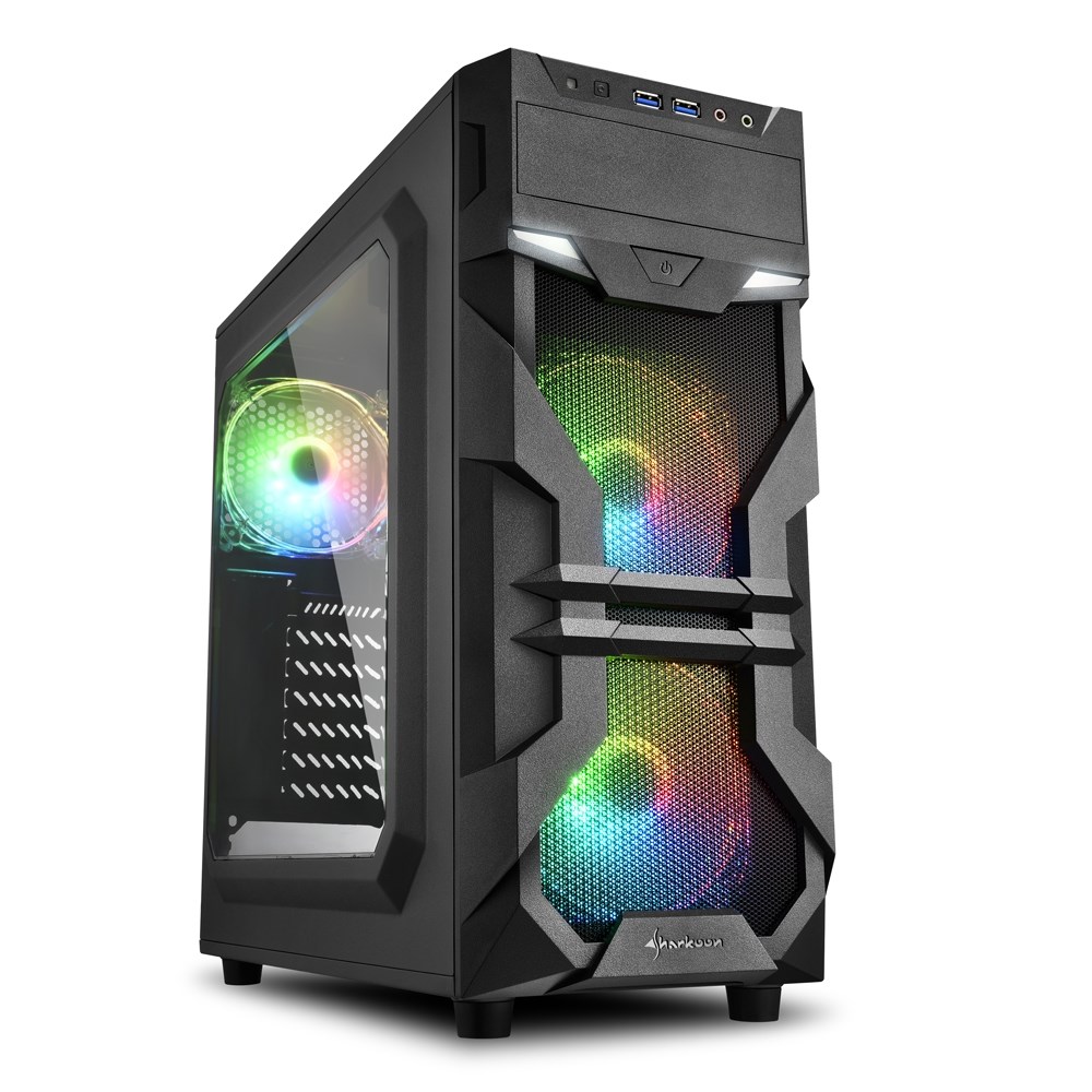 Sharkoon VG7-W RGB Midi Tower Černá