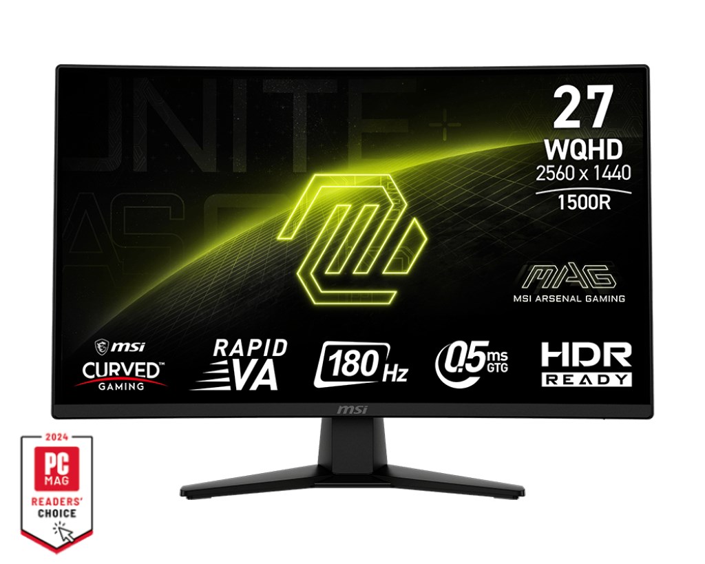 MSI MAG 274CQF počítačový monitor 68,6 cm (27") 2560 x 1440 px Wide Quad HD Černá