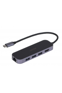 Obrázok pre UNITEK HUB USB-C 3.1,RJ-45,3XUSB-A,HDMI,4K,PD100W