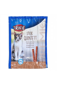 Obrázok pre Snacks Premio Sticks-jehněčí s krůtím masem-suché krmivo pro kočky-5x5g