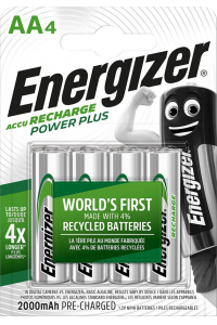 Obrázok pre Energizer Accu Recharge Power Plus 2000 AA BP4 Dobíjecí baterie Nikl-metal hydridová (NiMH)