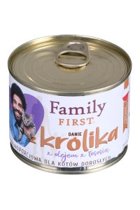 Obrázok pre FAMILY FIRST Rabbit - mokré krmivo pro kočky - 200g