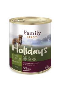 Obrázok pre FAMILY FIRST Holidays Adult Turkey, chicken, carrot - Mokré krmivo pro psy - 800 g