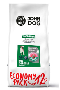 Obrázok pre JOHN DOG Good Form Adult  Chicken with beef - suché krmivo pro psy - 12 kg