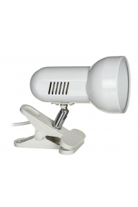 Obrázok pre Activejet Stolní lampa s klipem, bílá, kov, závit E27