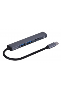 Obrázok pre ORICO HUB USB-C; 3x USB-A (2x2.0, 1x3.1), TF, 5 GBPS, AH-12F-GY-BP