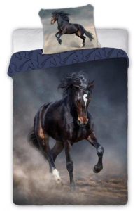 Obrázok pre HORSES TORNADO ložní prádlo pro mládež 140x200cm + polštář 70x90cm