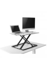 Obrázok pre Ultra tenký stolní konvertor Ergo Office, bílý, s plynovou pružinou, max. 10 kg, ER-420