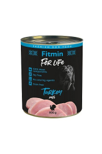Obrázok pre FITMIN for Life Turkey Pate - Mokré krmivo pro psy - 800 g