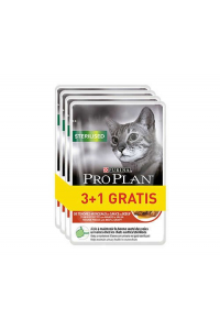 Obrázok pre PURINA Pro Plan Sterilised Beef - mokré krmivo pro kočky - 85g 3+1