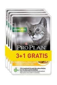 Obrázok pre PURINA Pro Plan Sterilised Chicken - mokré krmivo pro kočky - 85g 3+1