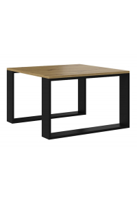 Obrázok pre MODERNÍ MINI stůl 67x67x40 cm Řemeslné dubové dřevo/Černá