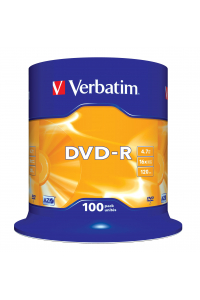 Obrázok pre Verbatim DVD-R Matt Silver 4,7 GB 100 kusů