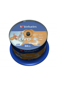 Obrázok pre Verbatim 43533 prázdné DVD 4,7 GB DVD-R 50 kusů