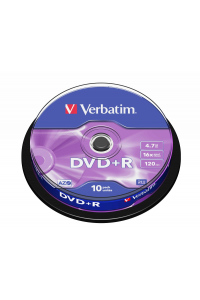 Obrázok pre Verbatim DVD+R Matt Silver 4,7 GB 10 kusů