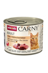 Obrázok pre ANIMONDA Cat Carny Adult Krůtí s kuřecími játry - mokré krmivo pro kočky - 200 g
