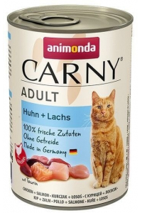 Obrázok pre ANIMONDA Cat Carny Adult Kuře s lososem - mokré krmivo pro kočky - 400 g