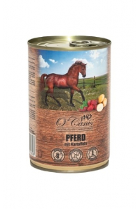 Obrázok pre O'CANIS  konzerva pro psy - vlhké krmivo - koňské maso s bramborem - 400 g