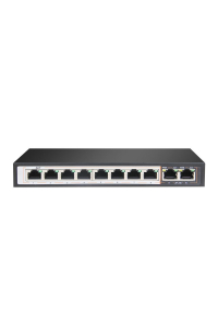 Obrázok pre Extralink Switch PoE PERSES 8x Gigabit PoE/PoE+, 2x RJ45 Uplink Gigabit, 96W