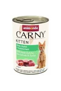 Obrázok pre ANIMONDA Carny Kitten Beef, chicken, rabbit - mokré krmivo pro kočky - 400 g