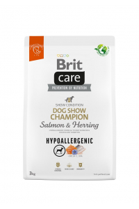 Obrázok pre BRIT Care Hypoallergenic Adult Dog Show Champion Salmon & Herring - suché krmivo pro psy - 3 kg