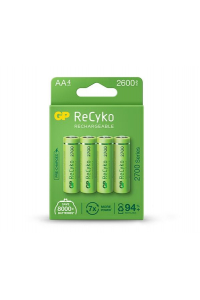 Obrázok pre 4x dobíjecí baterie AA / R6 GP ReCyko 2700 Series Ni-MH 2600mAh