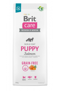 Obrázok pre Suché krmivo pro štěňata a mladé psy všech plemen (4 týdny - 12 měsíců).Brit Care Dog Grain-Free Puppy Salmon 12kg