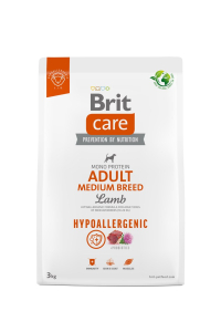 Obrázok pre BRIT Care Hypoallergenic Adult Medium Breed Lamb  - suché krmivo pro psy - 3 kg