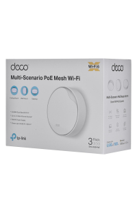 Obrázok pre TP-Link DECO X50-PoE(3-PACK) Dvoupásmový (2,4 GHz / 5 GHz) Wi-Fi 6 (802.11ax) Bílá 2 Vnitřní