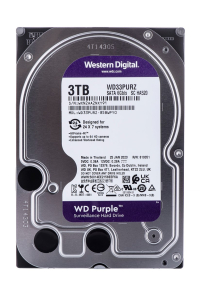 Obrázok pre Western Digital Blue Purple vnitřní pevný disk 3 TB 5400 ot/min 64 MB 3.5