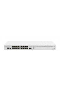 Obrázok pre Mikrotik CCR2004-16G-2S+ router zapojený do sítě Gigabit Ethernet Bílá