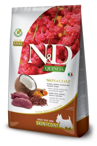 Obrázok pre FARMINA N&D Quinoa Dog Skin&Coat Venison, Coconut Adult Mini - suché krmivo pro psy - 2.5 kg