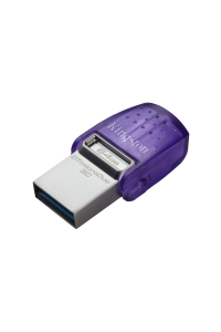 Obrázok pre Kingston Technology DataTraveler microDuo 3C USB paměť 64 GB USB Type-A / USB Type-C 3.2 Gen 1 (3.1 Gen 1) Purpurová, Nerezová ocel