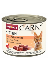 Obrázok pre ANIMONDA Carny Kitten Veal, chicken, turkey - mokré krmivo pro kočky - 200g