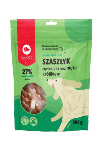 Obrázok pre MACED Rabbit wrapped rawhide sticks - žvýkačka pro psy - 500 g