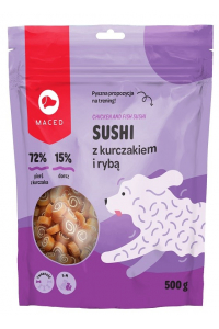 Obrázok pre MACED Chicken & Fish Sushi - pochoutka pro psy - 500g
