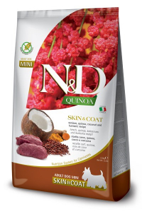 Obrázok pre Suché krmivo pro psy - FARMINA N&D QUINOA DOG SKIN&COAT, VENISON, COCONUT ADULT MINI 800g