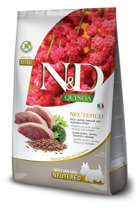 Obrázok pre FARMINA N&D Quinoa Dog Duck, Broccoli, Asparagus Neutered Adult Mini - suché krmivo pro psy - 2.5 kg