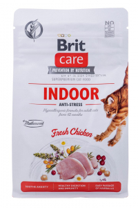 Obrázok pre BRIT Care Grain-Free Adult Indoor Anti-Stress  - suché krmivo pro kočky - 400 g