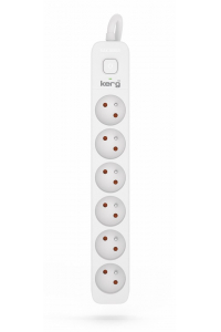 Obrázok pre HSK DATA Kerg M02409 6 Earthed sockets - 1 5m power strip with 3x1 5mm2 cable 16A