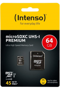 Obrázok pre Intenso microSDXC 64GB UHS-I 3423490