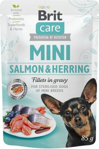 Obrázok pre BRIT Care Mini Salmon&Herring Sterilised - Mokré krmivo pro psy - 85 g