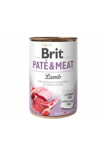 Obrázok pre BRIT Paté & Meat s jehněčím masem - mokré krmivo pro psy - 400 g