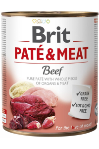 Obrázok pre BRIT Paté & Meat s hovězím masem - mokré krmivo pro psy - 800 g