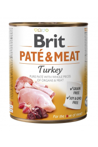 Obrázok pre BRIT Paté & Meat s krůtím masem - mokré krmivo pro psy - 800 g
