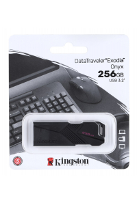Obrázok pre Kingston Technology DataTraveler Exodia Onyx USB paměť 256 GB USB Typ-A 3.2 Gen 1 (3.1 Gen 1) Černá