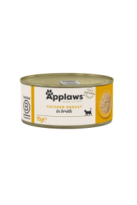 Obrázok pre APPLAWS Chicken breast in broth - mokré krmivo pro kočky - 70g