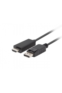 Obrázok pre Lanberg CA-DPHD-11CC-0018-BK kabelová redukce DisplayPort HDMI Černá
